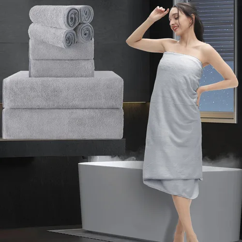 Miniatura 38 de Sábana de Baño Extra Grande de 4 Piezas (35"x70") - Sábana de Baño Ultra Suave de Tamaño Grande, Juego de Sábanas de Baño para Baño de Hotel, Sábana