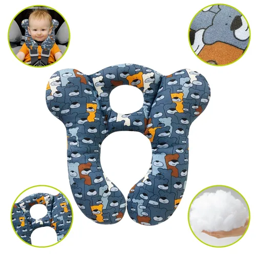 Miniatura 2 de Almohada de viaje para bebé, almohada suave y amigable para la piel para niños para asiento de coche - almohada para recién nacido para cochecito