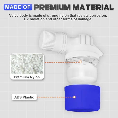 Miniatura 4 de Válvula de flotador de agua de entrada lateral de 1 pulgada, válvula de flotador de control automático de nivel de agua de 1 pulgada para tanque