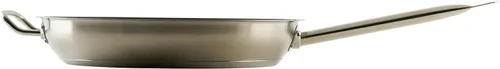 Miniatura 3 de Winco - Sartén de acero inoxidable de grado comercial con mango auxiliar, antiadherente, 14 pulgadas