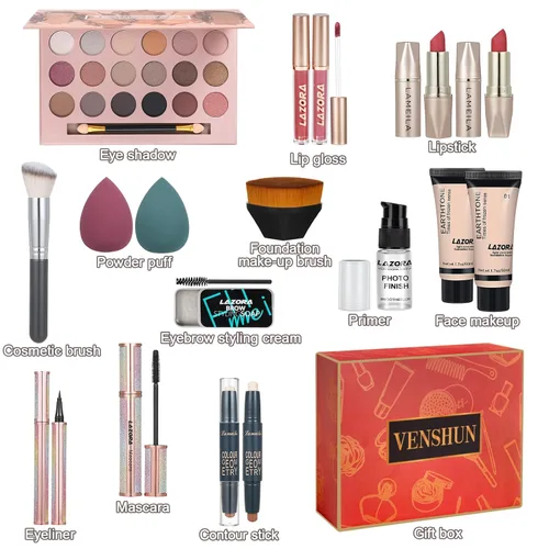 Miniatura 2 de venshun Kit de maquillaje para mujeres, kit completo de maquillaje para adolescentes, juego de regalo de maquillaje para mujeres, adolescentes