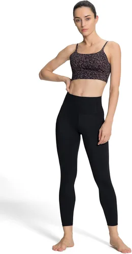 Miniatura 3 de Leggings de cintura alta para mujer, con control de abdomen, suaves, con bolsillos laterales