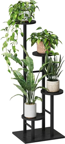 Miniatura 9 de Soporte para plantas de 5 niveles para interiores, estante esquinero para plantas, organizador de estantes para plantas, soporte de flores