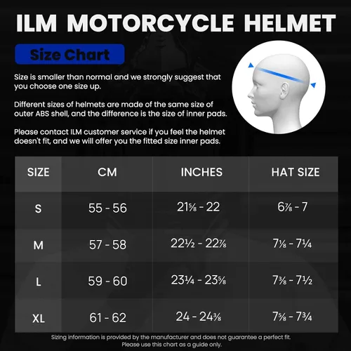 Miniatura 6 de ILM Cascos integrales para moto de nieve y motocicleta para hombres y mujeres, deportivos duales, con Pinlock antiniebla para adultos, modelo DOT 817