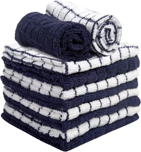 Miniatura 4 de Bumble - Toallas de cocina y paños de cocina (8 unidades) Toallas de cocina 100% algodón 12 x 12 pulgadas 405 GSM Trapos suaves, altamente