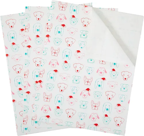 Miniatura 18 de The Gift Wrap Company 58-189227 Juego de hojas de papel para envolver regalos con diseño de animales de fiesta, 30 x 23 pulgadas, multicolor, 3