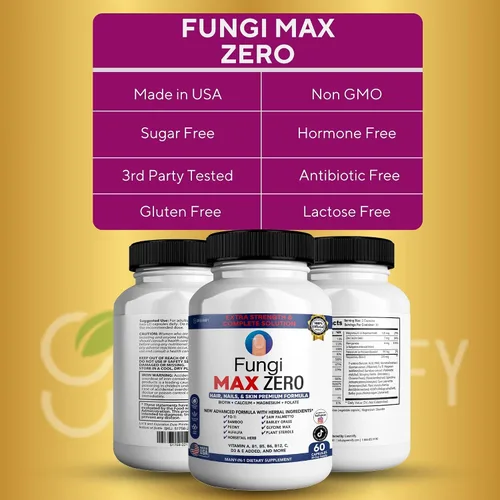 Miniatura 3 de Suplemento Fungi Max Zero para cabello, uñas y piel. (2)