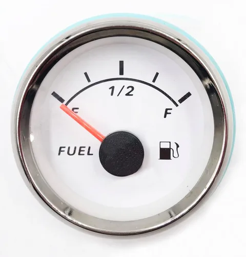 Miniatura 5 de Medidor de nivel de combustible digital de 2" 0-190ohm con fondo de color rojo claro 52mm 12V/24V con soporte para medidor