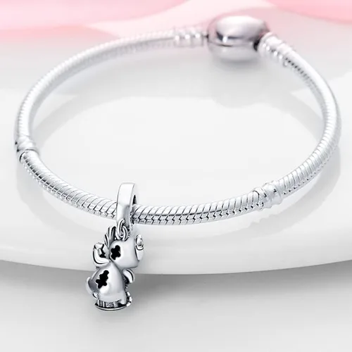 Miniatura 4 de LIGHTDOG 925 Sterling Silver Beads Charms fits Pandora Charm Bracelets for Woman Cartoon Avatar Dangle Pendant Bead,Girl Jewelry Beads Gifts for