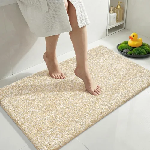 Miniatura 63 de Yimobra Alfombra de baño acolchada antifatiga, antideslizante, lavable, de microfibra suave y densa para lavabo, ducha, pies cansados, cómodo
