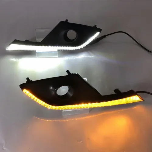 Miniatura 4 de BAKUGO 2 unids coche LED diurna luz antiniebla DRL luz de señal de giro para Mazda CX-3 CX3 2015 2016 2017 2018 2019 2020