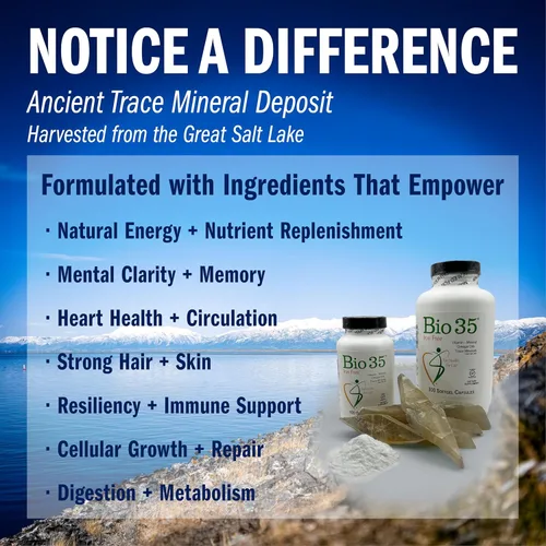Miniatura 4 de Bio-35 - Multivitamínico diario de hierro sin gluten y soja, para hombres y mujeres, cápsulas blandas de alta potencia con minerales traza, vitamina
