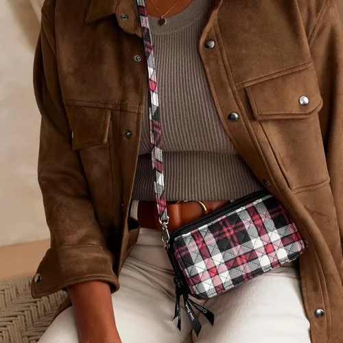 Miniatura 8 de Bolso cruzado todo en uno de algodón para mujer con protección RFID
