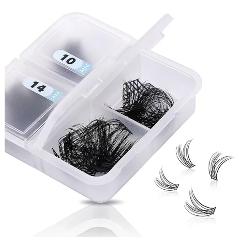 Miniatura 43 de Extensiones de pestañas YY, extensiones de pestañas Y, rizo D, 0.003 in, 0.472 in, bandeja mixta en forma de Y, volumen 4D, pestañas postizas de uso