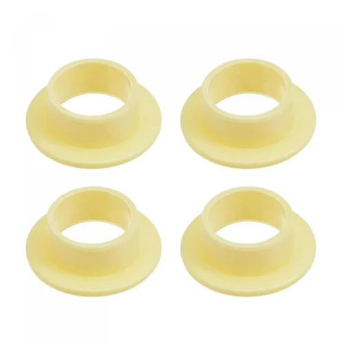 Miniatura 14 de uxcell Rodamientos de manga con bridas 0.315 in diámetro interior 0.394 in OD 0.394 in longitud POM envueltos bujes sin aceite amarillo 4pcs