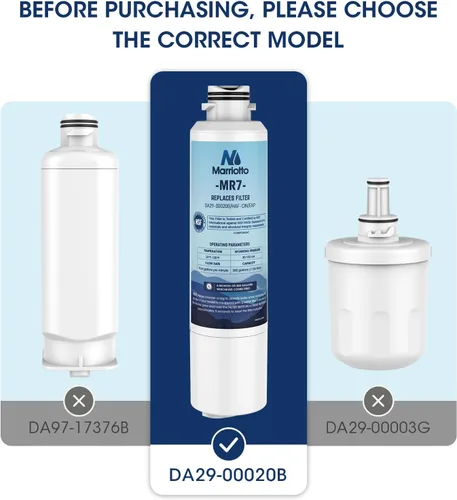 Miniatura 2 de MARRIOTTO Compatible con filtro de agua para refrigerador Samsung DA29-00020B, DA29-00020B, DA29-00020A, HAF-CIN/EXP, 46-9101 filtro de agua