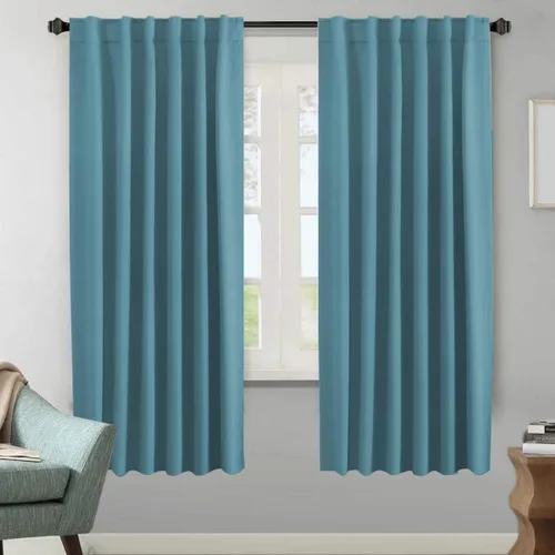 Miniatura 58 de H.VERSAILTEX Cortinas opacas con aislamiento térmico, paneles de tratamiento de ventana, cortinas opacas para oscurecer la habitación, cortinas Gris