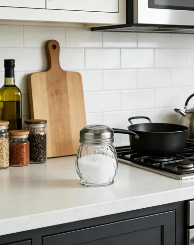 Miniatura 3 de TOPKITCHEN - Coctelera de queso con remolino de vidrio de 6 onzas, pimentero rojo triturado con tapa ranurada de acero inoxidable