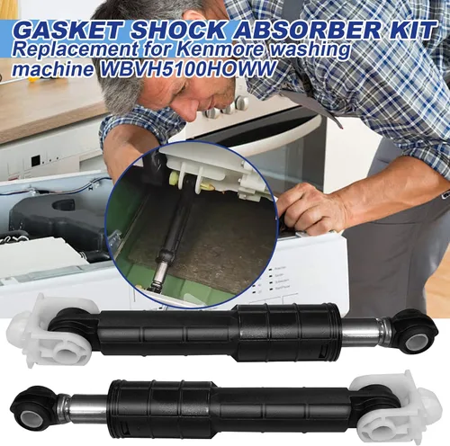 Miniatura 3 de WH01X20826 Kit de amortiguador de arandela (4 amortiguadores y 4 pines) apto para GE General Electric, arandelas Kenmore reemplaza WH01X10343