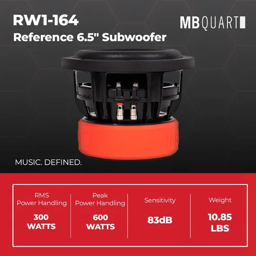 Miniatura 3 de MB Quart RW1-164 Referencia 6,5 pulgadas 4 Ohm DVC Subwoofer