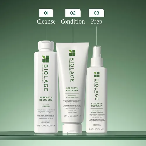 Miniatura 5 de Biolage Strength Recovery Shampoo - Reduces Breakage & Detangles, Instantly Strengthens and Moisturizes, For Damaged Hair, With Olive Squalane &
