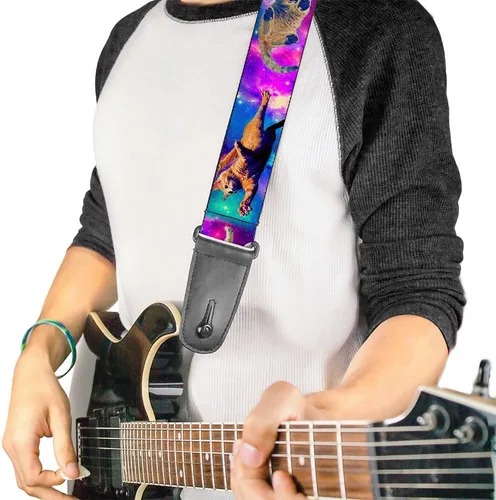 Miniatura 2 de Correa de guitarra Cats In Space Pinks Blues de 2 pulgadas de ancho
