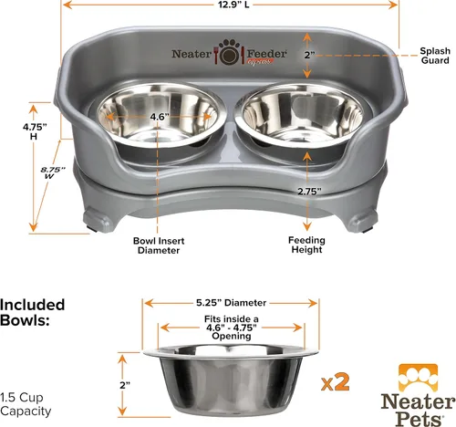 Miniatura 8 de Neater Feeder Express - Tazones elevados para perros a prueba de desorden para razas pequeñas de menos de 15 libras, fabricados en Estados Unidos