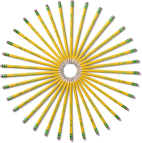 Miniatura 10 de Ticonderoga Lápices de madera, preafilados, 2 HB suaves, amarillos, 12