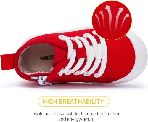Miniatura 4 de BMCiTYBM Zapatos de bebé para niño y niña, zapatos de invierno cálidos antideslizantes para primeros pasos de 6 a 24 meses