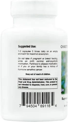 Miniatura 2 de Supreme Nutrition Chaste Tree Supreme, 90 cápsulas vegetarianas de Vitex Pure