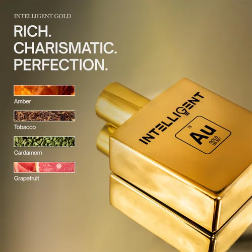Miniatura 2 de Intelligent Gold Extrait de Parfum Colonia para hombres Rica, carismática, perfección 3.4 onzas líquidas (3.4 fl oz)