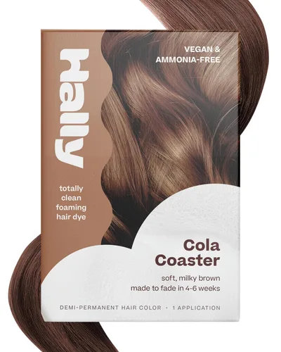 Miniatura 11 de Hally Hair Color Cloud - Espuma de color semipermanente para el cabello en negro, dura hasta 25 lavados, sin amoníaco, sin blanqueador, 4 onzas Modo