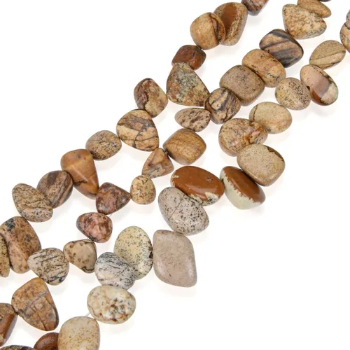Miniatura 19 de Adabele GZ6-45 - Cuentas sueltas Keishi de pétalos de amazonita natural de 15 pulgadas a 0.787 in, forma libre, para hacer joyas artesanales