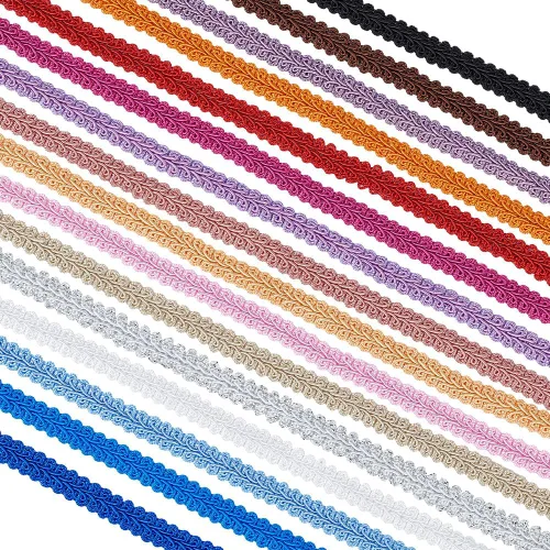 PH PandaHall 34 yardas, cordón trenzado de poliéster tejido de poliéster para coser a mano, manualidades, disfraces, decoración del hogar, 3/8