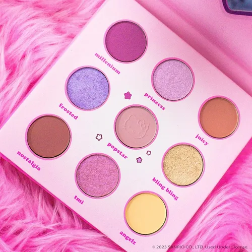 Miniatura 2 de The Crème Shop Hello Kitty Y2K Angel Baby Paleta de sombras de ojos, rosa