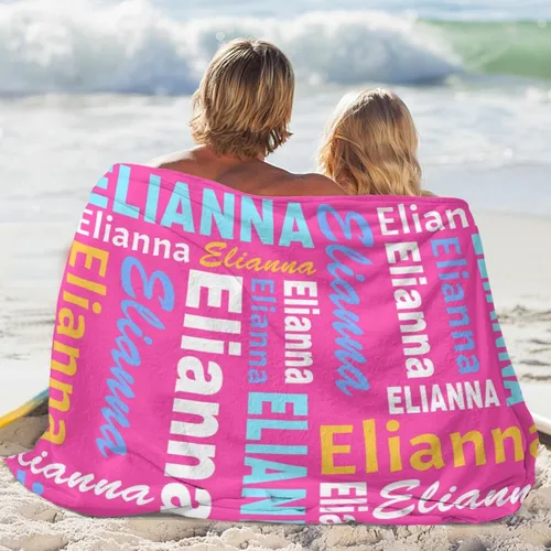Miniatura 6 de Manta personalizada con nombre, manta personalizada con nombre, manta personalizada para adultos, niños y bebés, manta personalizada con monograma