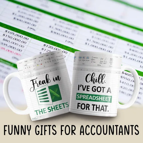 Miniatura 2 de Taza divertida de contador de Freak In The Sheets, regalos divertidos de contabilidad de fantasmas para hombres, mujeres, compañeros de trabajo
