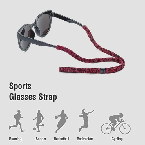 Miniatura 7 de Correa ajustable para lentes (paquete de 6) para lentes de sol, para hombres y mujeres Paquete de 6 (colorido)