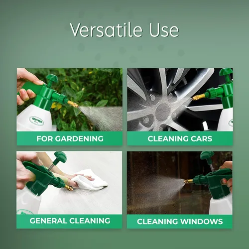 Miniatura 5 de Pulverizador de bomba de jardín, pulverizador de agua de niebla de botella de mano, presión de mano para limpieza del hogar, pulverizador de césped