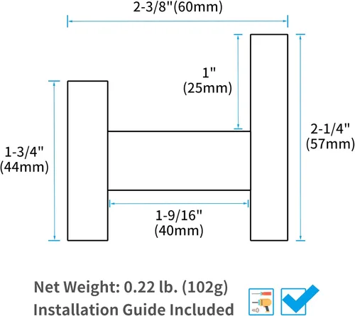 Miniatura 9 de Gancho Simple de Ángulo para Toalla de Baño, Gancho de Pared de Acero Inoxidable para Toalla de Mano y Abrigo, Negro Mate