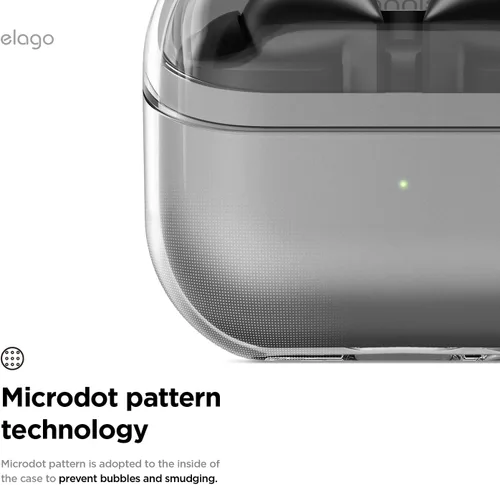 Miniatura 5 de elago Compatible con Samsung Galaxy Buds 3 Pro y 3 y 3 FE, funda transparente con mosquetón, cubierta de TPU premium, carga inalámbrica, accesorios