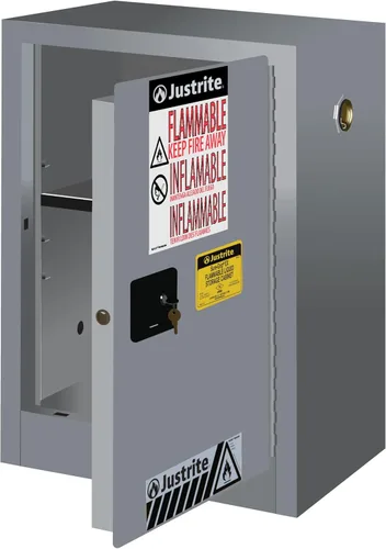 Miniatura 25 de Justrite 890200 - Gabinete para almacenamiento de seguridad, de tamaño pequeño, para almacenar productos inflamables, manual, con 1 puerta, de acero