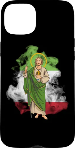 Miniatura 8 de Funda para iPhone 14 San Judas Tadeo con Bandera de México