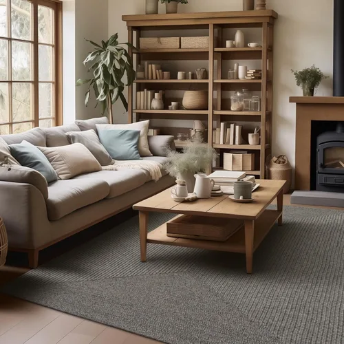Miniatura 44 de Alfombra ovalada trenzada gris humo de 20 x 30 pulgadas, lavable para interiores y exteriores, decoración campestre para cocinas y entradas