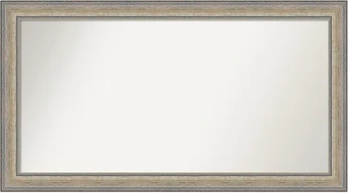 Miniatura 35 de Amanti Art Espejo de baño plateado para sobre fregadero, 28 x 47 pulgadas, espejo rectangular de plata imperial, marco de madera tradicional de gran