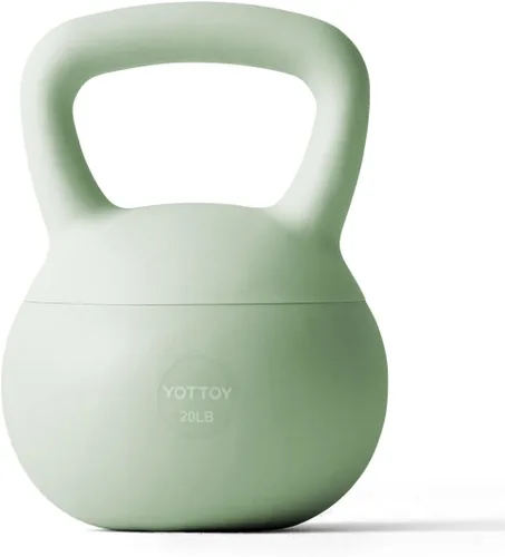 Miniatura 24 de YOTTOY Pesa rusa suave, pesas rusas con agarre antideslizante para entrenamientos en casa, juego de pesas rusas fuerza y seguridad garantizadas Rosa