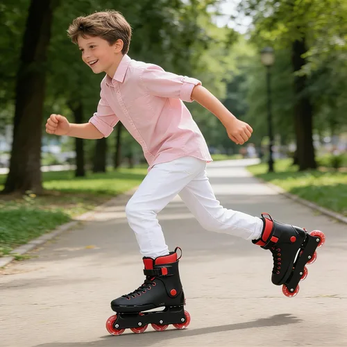 Miniatura 3 de LKD Patines en línea ajustables, patines al aire libre para hombres y mujeres