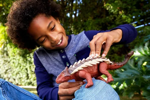 Miniatura 2 de Mattel Jurassic World Dominion Roar Strikers Figura de acción de dinosaurio con sonido rugiente y acción de ataque, juguete de dinosaurio