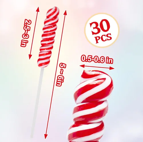Miniatura 2 de Paletas para el día de San Valentín, paletas rojas trenzadas envueltas individualmente a granel, con temática de San Valentín para recuerdos