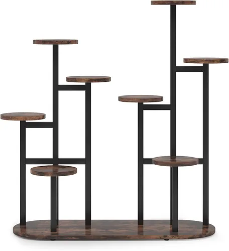 Miniatura 2 de LITTLE TREE Soporte para plantas de 11 macetas de varios niveles para interiores, estante alto para plantas, soporte para plantas, para jardín